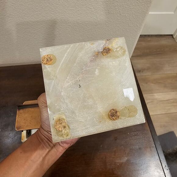 Vintage Curtis Jere Copper Onyx School Desk Bookends - Picture 6 of 6